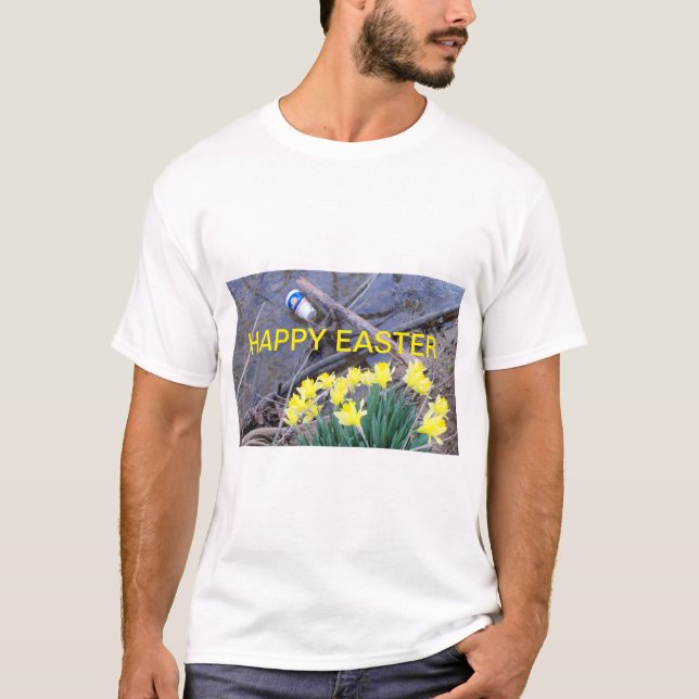 GLAD PÅSK T SHIRT FLOWERS (Framsida)