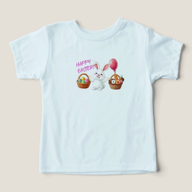 Glad påsk T-shirt för småbarn (Design Framsida)