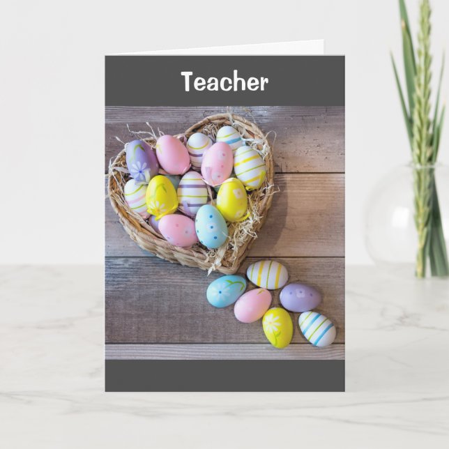 ***GLAD PÅSK TEACHER** PÅSK-KORT HELGKORT (Framsida)