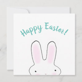 Glad påsk teal lustig anpassningsbar-skript söt kort