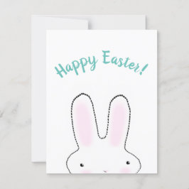 Glad påsk teal lustig anpassningsbar-skript söt kort