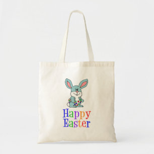 Glad påsk Tecknad Bunny Tygkasse