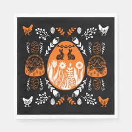 Glad påsk Time Helgdag Gift Pappersservett