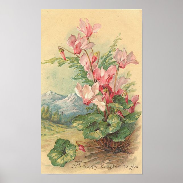 Glad påsk to You Vintage Poster (Framsidan)