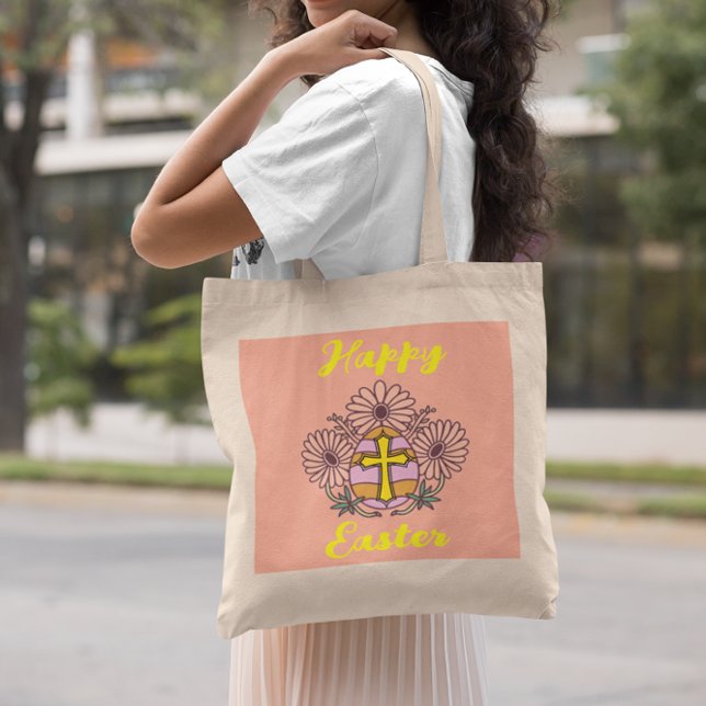 Glad påsk Tote Bag Tygkasse (Skapare uppladdad)