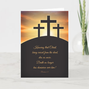 Glad påsk tre Kor i Calvary Helgkort