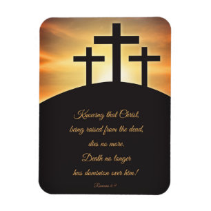 Glad påsk tre Kor på Calvary Magnet