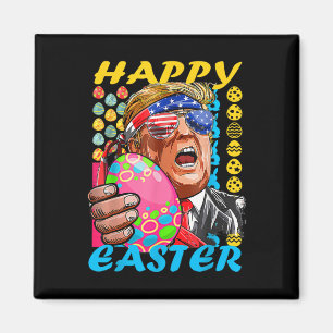 Glad påsk Trump Patriotic Bunny Flagga Magnet