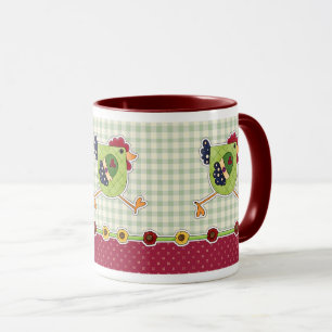 Glad påsk. Tuppar Land Rustic Design Gift Mugg
