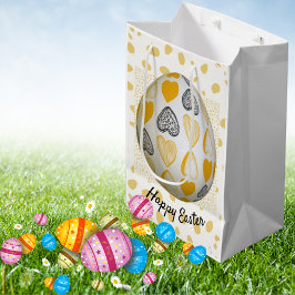 Glad påsk Typography Egg Gult Modern Snyggt