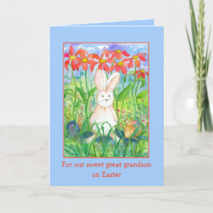 Glad påsk Underbar morson Rabbit Snigel Mouse Kort
