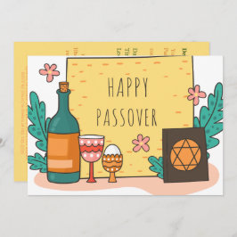 Glad påsk| Vacker Seder Pesach-inbjudan Inbjudningar