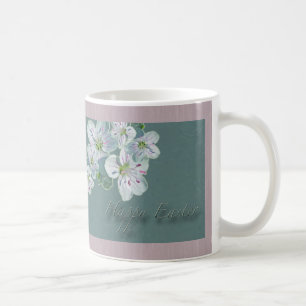Glad påsk Vår Beauty Wildblomma Kaffemugg