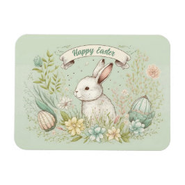 Glad påsk vår blommor illustration magnet