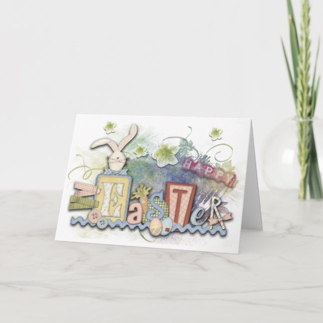 Glad påsk Vår Collage Helgkort (Framsida)