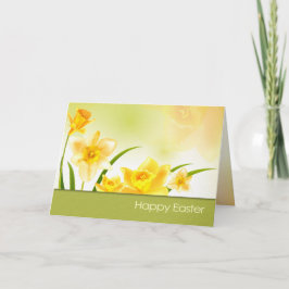 Glad påsk. Vår Daffodils Påsk Helgkort