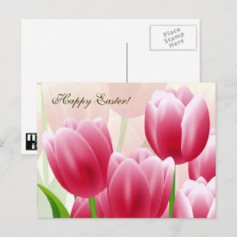 Glad påsk. Vår Tulips Helg Vykort