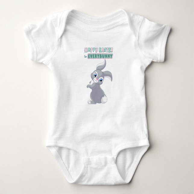 Glad påsk VarjeBunny Baby Bodykostym T Shirt (Framsida)