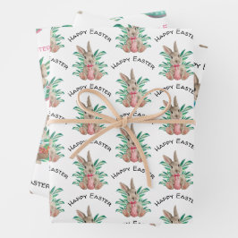 glad påsk vattenfärgsklubb 3 olika mönster