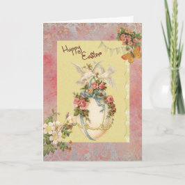 Glad påsk Victorian Doves Egg Greeting Card Helgkort