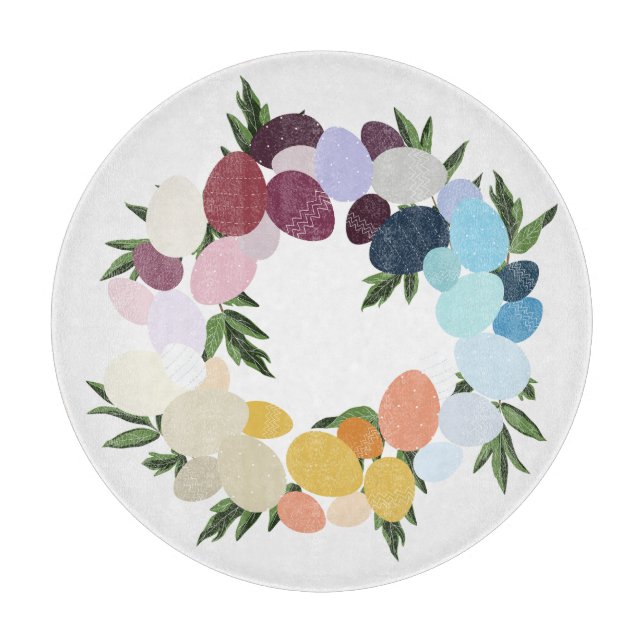 Glad påsk. Vintage Helgdag Wreathe. (Framsidan)