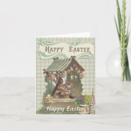 Glad påsk vintagebild av påskkort kort