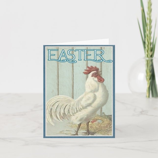 Glad påsk vintagebild av påskkort kort (Framsida)
