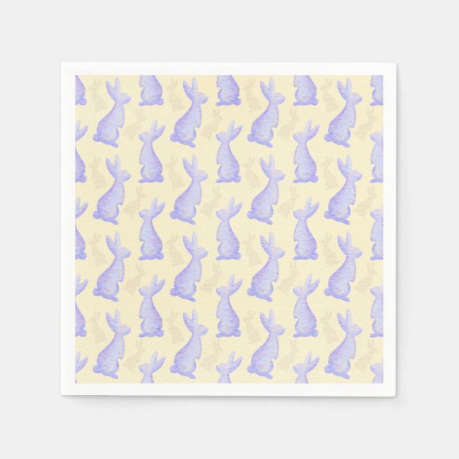 Glad påsk - Violet Bunnys mönster Pappersservett (Framsidan)