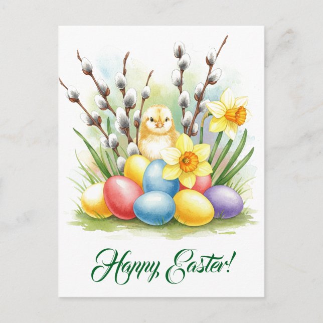 Glad påsk vykort (Framsida)