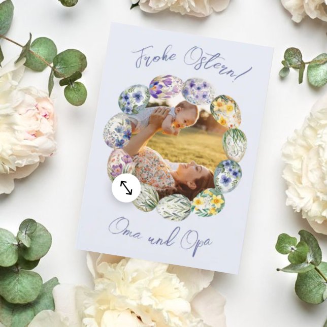 Glad påsk vykort foto kort (Skapare uppladdad)