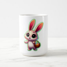 Glad påsk Watercolor Bunny Kaffemugg