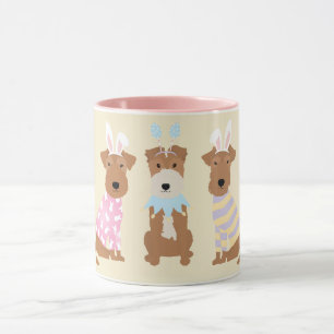 Glad påsk Welsh Terrier Hundar Mugg