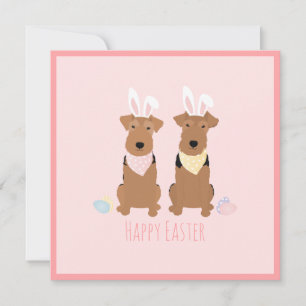Glad påsk Welsh Terriers Hundar Bunny Öron Kort