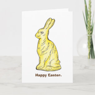 Glad påsk White Chocolate Bunny Rabbit Candy Helgkort
