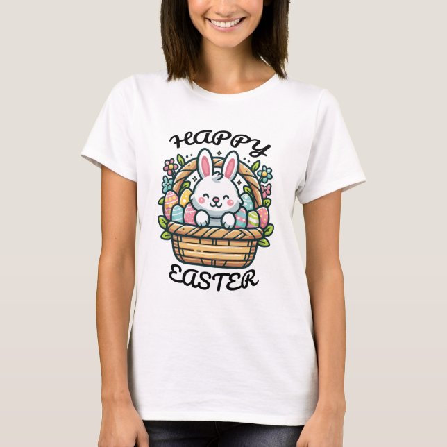 Glad påsk Women White T Shirt (Framsida)