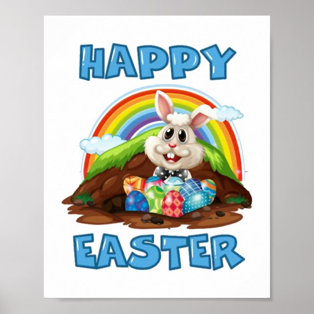 Glad påsk Wonderful Bunny Poster (Framsidan)