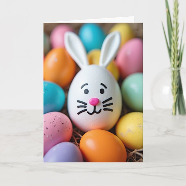 Glad Påskäggs Vänkort Kort (Framsida)