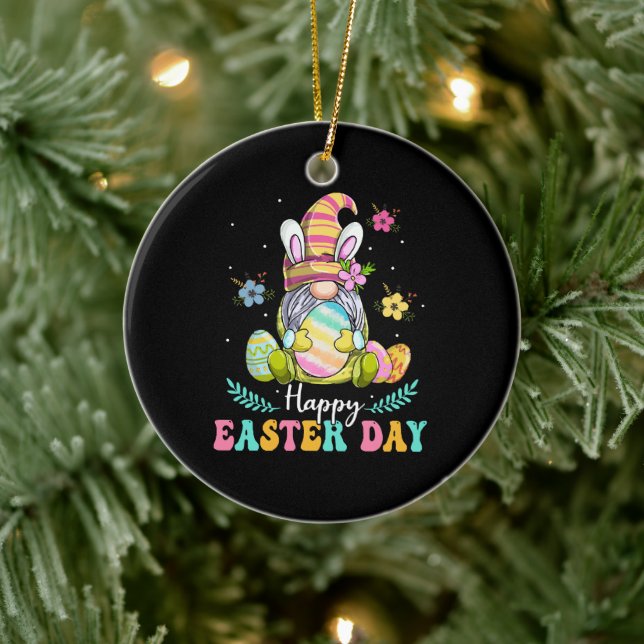 Glad påskdag julgransprydnad keramik (Träd)