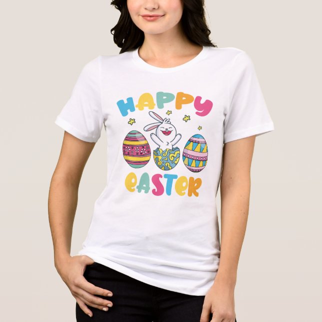 glad påskdag t shirt (Framsida)