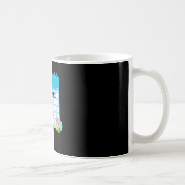 Glad påskgris med kaninöron Kalender Rolig påsk Kaffemugg (Höger)