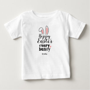 Glad Påskharen Anpassat Namn T Shirt