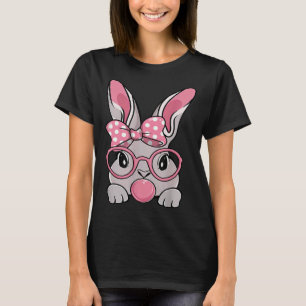 Glad Påskharen Ansikte Flaska Halsband Glasögon B T Shirt