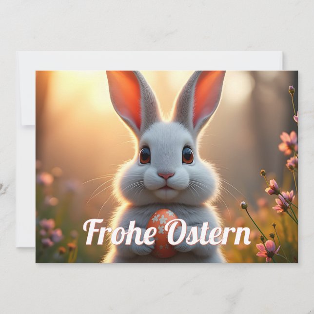 Glad påskharen i vårens förtrollning (Framsida)