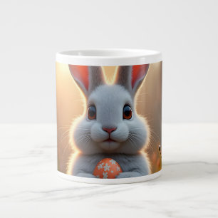 Glad Påskharen i vårens magi Jumbo Mugg