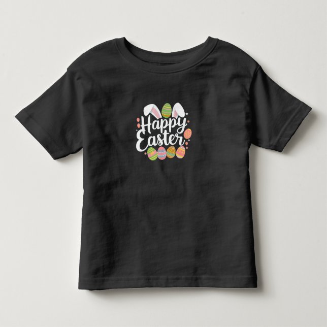 Glad Påskharen Kanin Ägg Högtid  T Shirt (Framsida)
