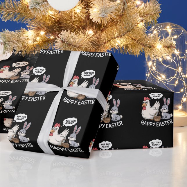 Glad Påskharen Kanin Höken Inte Det Här Igen Presentpapper (Helgdagar)