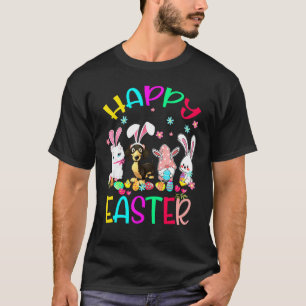 Glad Påskharen Katt Dachshund Tomtar Matchande K T Shirt