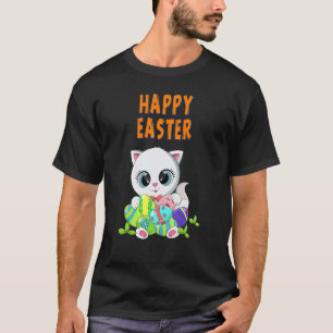 Glad Påskharen Katt Påsk Humor Grafik T Shirt