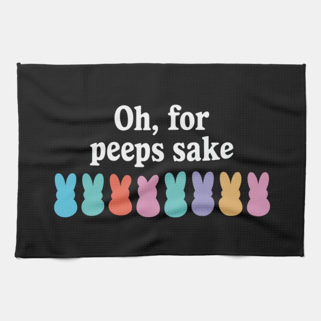 Glad Påskharen Kristna Religiösa Karnevalen  Kökshandduk (Horisontell)