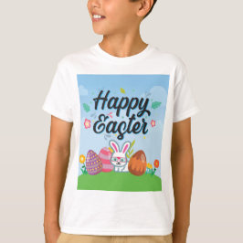 Glad Påskharen Med Glasögon T Shirt